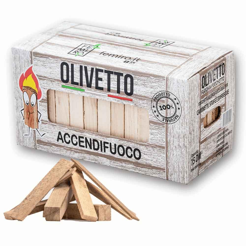 Legna da Ardere Legnetti Accendi Fuoco di Abete e Pino per Camini Caminetti Confezione da 6kg